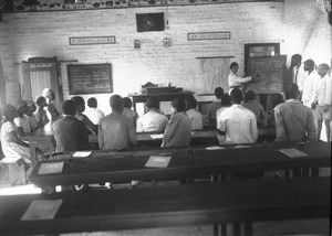 Miss Borloz giving a lesson, Maputo, Mozambique