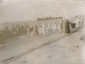 French missionaries on a beach in Madagascar