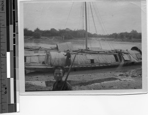 A Maryknoller on a boat in Guilin, China