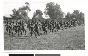 Girls at the coronation celebration in Ramotswa, Botswana, 1937