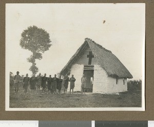 Bush school, Meru district, Kenya, ca.1925