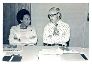 WACC Central Committee meeting in Vancouver, August 1978. The picture shows Mrs. Francis from t