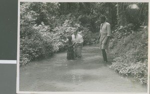 Boyd Reese with a Baptismal Candidate, Ikot Usen, Nigeria, 1950