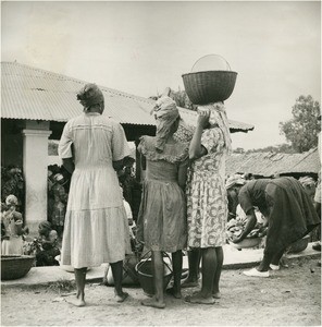 Central market of Yaounde, in Cameroon