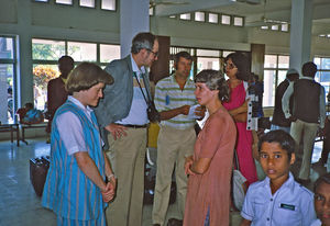 Danish Missionaries assembled for the Conference in Bangladesh, December 1984. The group in the