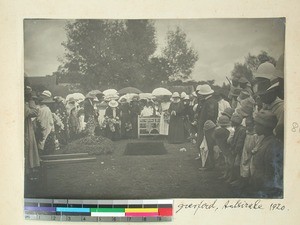 Andreas Pedersen's funeral, Antsirabe, Madagascar, 1920-05