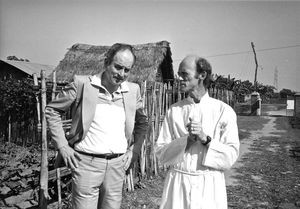 Chairman of Danish Santal Mission, Rev. Ole Christiansen (left) and Missionary, Rev. Jens Fisch