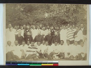 Seminary for pastoral education, students and teachers at Masinandraina, Madagascar, 1893