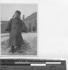 An orphan girl at Fushun, China, 1933