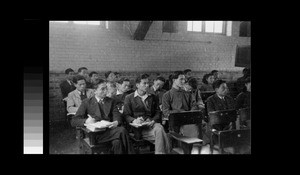 Lecture on stethoscopes, Chengdu, Sichuan, China, ca.1944