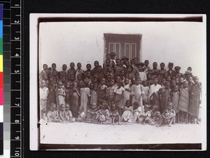 Group portrait of school children, Ghana, ca. 1910-1920