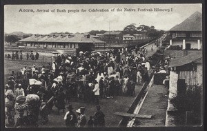 Accra, Arrival of Bush people for Celebration of the Native Festival Homowo I