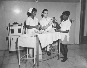 Tamil Nadu, South India. CMC Vellore. Dr. Paul Wilson Brand at work. He was a specialist in Lep