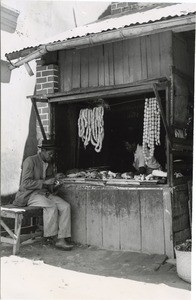 Sausages merchant, in Madagascar