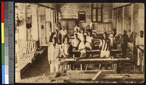 Mission vocational school workshop, Kinshasa, Congo, ca.1920-1940