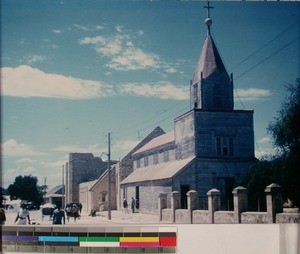 Toliara Church with surrounding buildings, Toliara, Madagascar