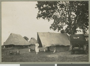 Margaret Irvine on safari, Eastern province, Kenya, June1924