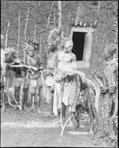 Society of Mandjous preparing the Kan dance in Bangwa