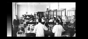 Chemistry laboratory, Chengdu, Sichuan, China, 1928