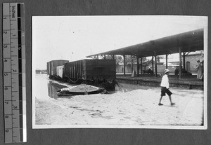 Zhangjiakou railway station, Hebei, China, ca.1934