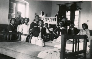 Dormitory of the school of domestic science, in Madagascar