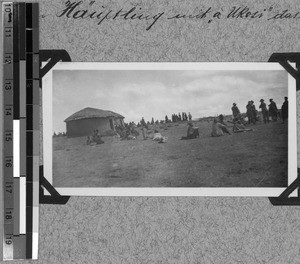 The men are greeting the chief, Baziya, South Africa East