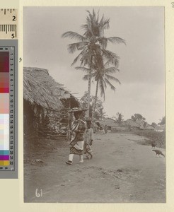 Village scene, Zanzibar, Tanzania, ca.1901