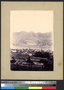 Chongqing and distant hills, China, ca.1900-1920