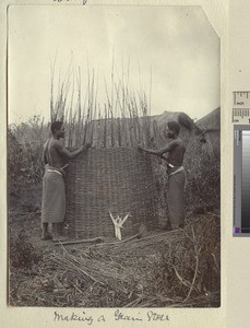 Making a Grain Store, Malawi, ca.1900-1929