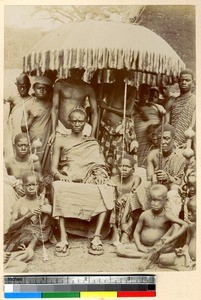 African king, Ghana, ca.1885-1895