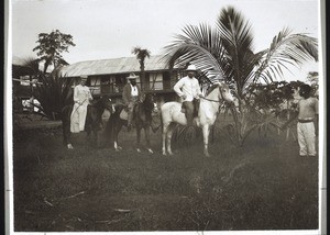 Missionaries on horse-back in Sakbajeme