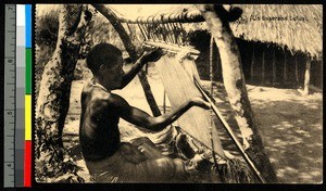 Village weaver, Congo, ca.1920-1940