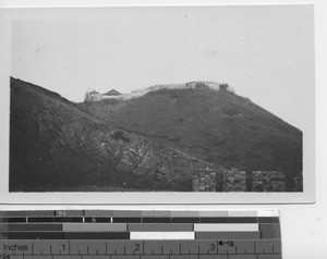 Ancient fort guarding the West river at Wuzhou, China, 1929