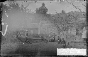 PEMS missionaries in the garden of a missionary house