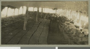 Brick shed, Chogoria, Kenya, ca.1924