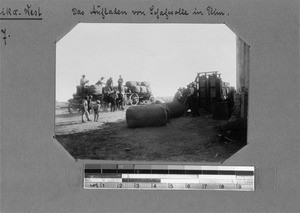 Transportation of wool bales, Elim, South Africa