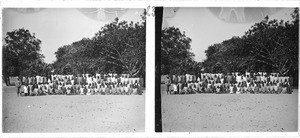 Pupils of a school in Lealui