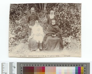 Mr. and Mrs. Hassein and Mr. and Mrs. Bose, Dinga, Pakistan, ca.1900