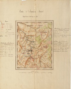 Map of Isandra (Betsileo) drawn according to an ordnance survey map (scale of 1:500 000)