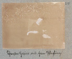 Sister Gesine with her fosterling, ca.1900-1914