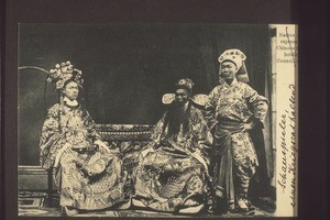 Native Actors representing Chinese General holding a Council of War