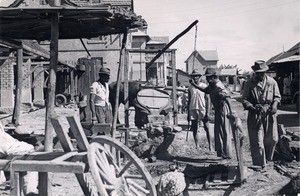 Blacksmith in Isotry, Antananarivo, Madagascar