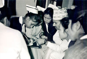 Supervision af sygeplejersker på UMNs hospital i Tansen, Nepal 1991