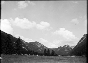 Tents in a valley, Tanzania, ca.1893-1920