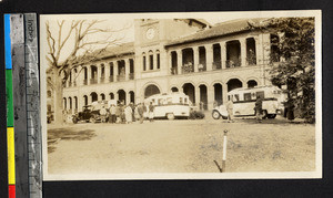 Ambulances at St. John's University, Shanghai, China, ca. 1932