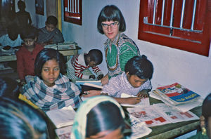 DSM Missionary and Teacher, Inger Engsig-Karup became, after Bengali language studies, engaged