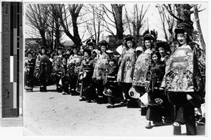 Women and girls dressed for a festival, Japan, ca. 1920-1940