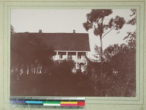 Mission Station seen from the garden, Antsirabe, Madagascar, 1900