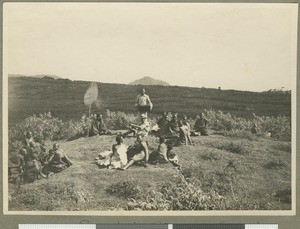 Evangelist meeting, Eastern province, Kenya, 1934