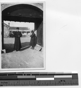 Fr. Gerard A. Donovan with at Xinbin, China, 1938
